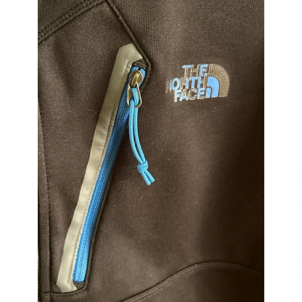 The North‎ Face Pullover Jacket Mens XXL Long Sleeve Quarter Zip Black